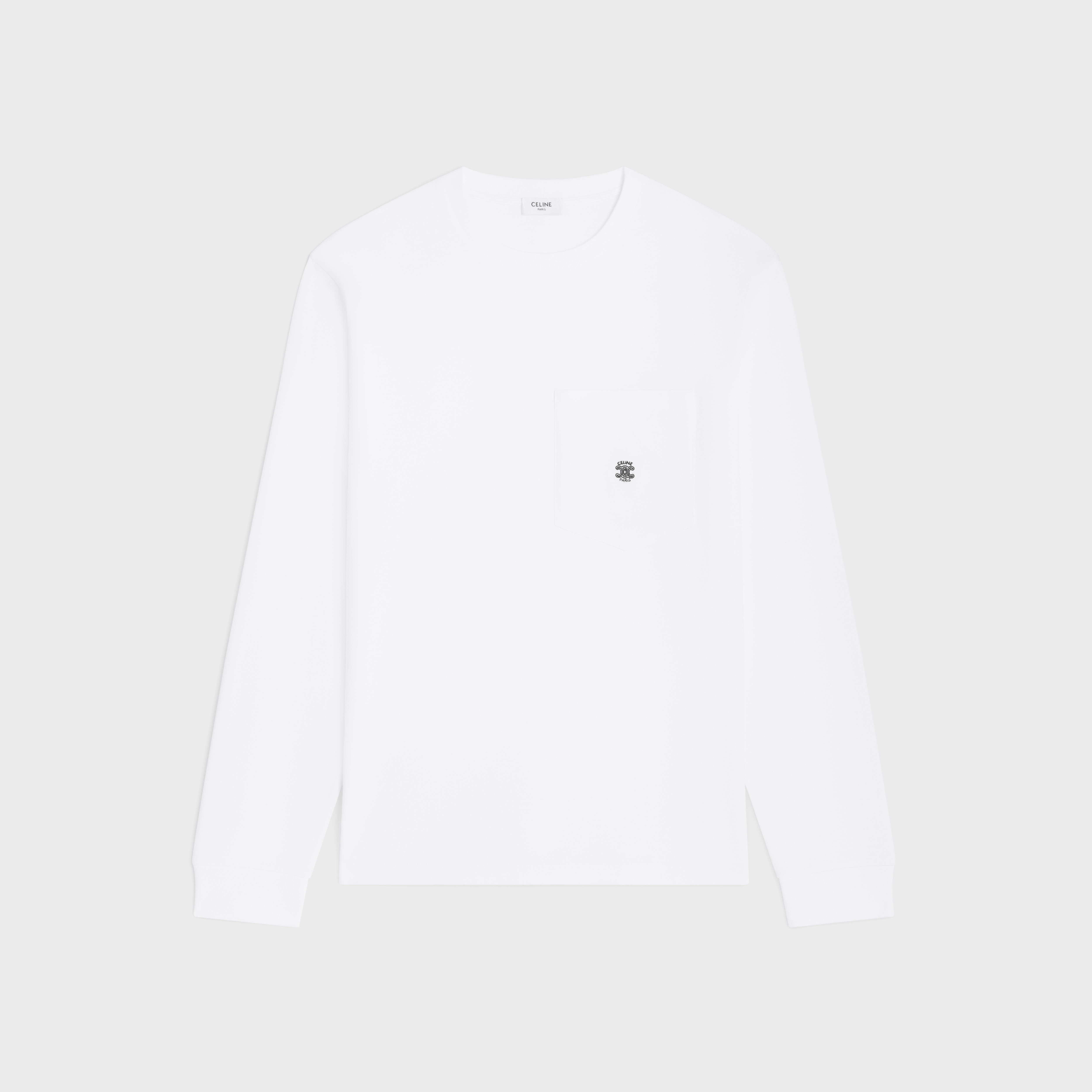 ロングスリーブ Tシャツ / コットンジャージー - オプティックホワイト